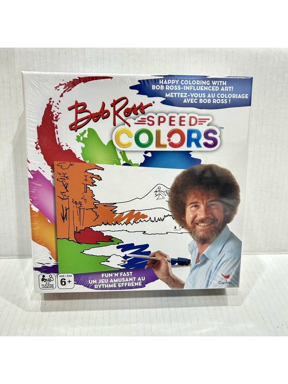 Happy Coloring With Bob Ross Speed Colors Game New Sealed Family Party Game